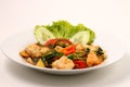 Seafood stir fry Royalty Free Stock Photo