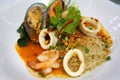 Seafood Tom Yum Noodle Royalty Free Stock Photo