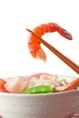 Seafood Udon Noodle Soup, Popular Japanese Dish Royalty Free Stock Photo