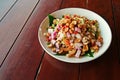 Seafood and vegetable salad, spicy Royalty Free Stock Photo