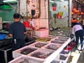 Seafood on a wet market in Mong Kok, Hong Kong Royalty Free Stock Photo