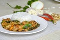 Seafoods cooked with thai spicy paste