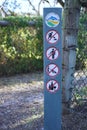 No digging, no littering, no dumping, no alcohol sign