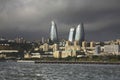 Seafront in Baku town. Azerbaijan Royalty Free Stock Photo