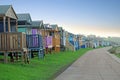 Seafront beach huts