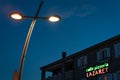 Caffe Pizzeria neon lights in Petrovac