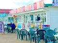 Seafront Cafe/shop, Great Yarmouth. Royalty Free Stock Photo