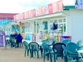 Seafront Cafe/shop, Great Yarmouth. Royalty Free Stock Photo