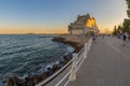 Seafront of the Casino, on the shores of the Black Sea, Constanta, Romania Royalty Free Stock Photo