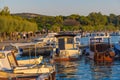 Seafront at evening in Punat town on Krk island