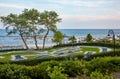 The Seafront gardens of Lyme Regis. West Dorset. England