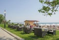 Seafront on the Golden Sands Beach, Bulgaria. Royalty Free Stock Photo