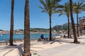 Seafront of Port de Soller, Mallorca, Ballearic Islands Royalty Free Stock Photo