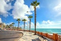 Seafront promenade in Benalmadena. Malaga province, Andalusia, Royalty Free Stock Photo