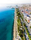 Seafront promenade and park in Limassol, Cyprus