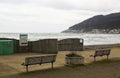 The seafront and public footpath at Newcastle County Down