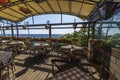 Seafront restaurant with terrace and great views