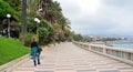 The seafront in Sanremo