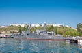 Seagoing Minesweeper of The Black Sea Fleet of the Russian Navy at the Sevastopol Bay Royalty Free Stock Photo
