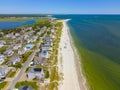 Seagull Beach aerial view, Cape Cod, MA, USA Royalty Free Stock Photo