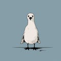 Seagull Dead Rabbit: A Cute And Minimalist Comics With Black Outlined Characters