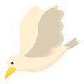 Seagull hunter icon cartoon vector. Sea bird