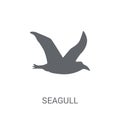 Seagull icon. Trendy Seagull logo concept on white background fr