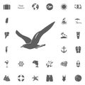 Seagull Icon Vector. Royalty Free Stock Photo
