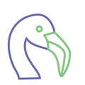 Seagull Isolated Vector icon that can be easily modified or edited Royalty Free Stock Photo