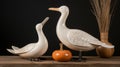 Resin Seagull Look Bird For Natural Home Decor