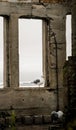 Seagull On A Post Of A Ruined Building On Alcatraz Island