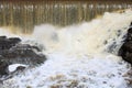 A seagull in the rough waters Royalty Free Stock Photo