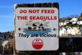 Seagull Sign Royalty Free Stock Photo