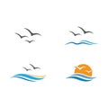 seagull  symbol and icon Royalty Free Stock Photo