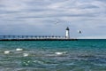 Navigational Aids on Lake Michigan in Manistee