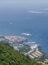 Seagulls flying over gibraltar mountain Royalty Free Stock Photo