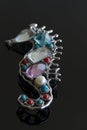 Seahorse brooch