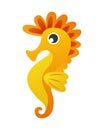 Seahorse cartoon character . Vector Royalty Free Stock Photo