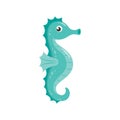 Seahorse cute cartoon