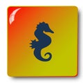 Seahorse icon,sing,illustration