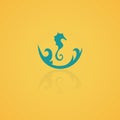 seahorse icon. Vector illustration decorative design