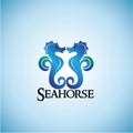 Seahorse ideas design illustration graphic background