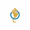 seahorse logo. ocean animal logo