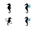 Seahorse logo template