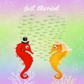 Seahorses in love