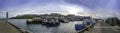 Seahouses Harbour 8901 Pano Royalty Free Stock Photo