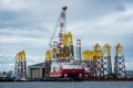 Seajacks Scylla at dock on the Cromarty Firth Royalty Free Stock Photo