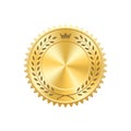 Seal award gold icon Blank medal