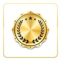 Seal award gold icon medal Royalty Free Stock Photo