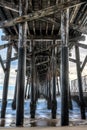 Seal Beach Pier Royalty Free Stock Photo